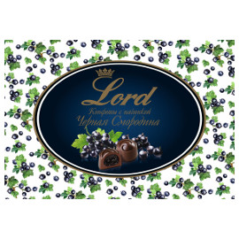 Шоколадные конфеты с начинкой Черная смородина LORD, 155гр