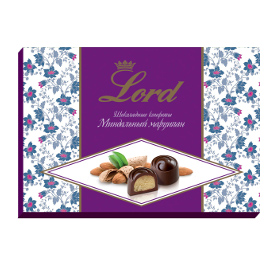 Шоколадные конфеты с начинкой Миндальный марципан LORD, 155гр