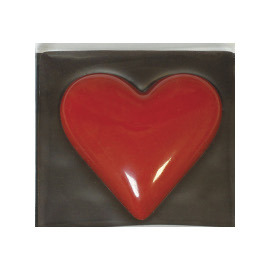 Шоколад молочный сердце красное DE LUXE CHCO, 60 гр