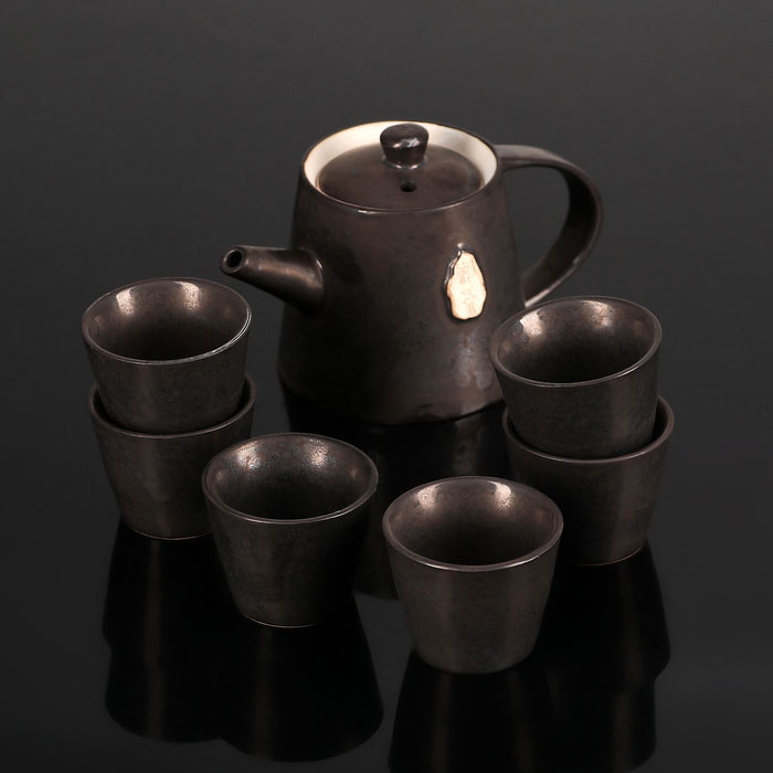 Набор для чайной церемонии Восход, 7 предметов: чайник 200 мл, чашка 50 мл