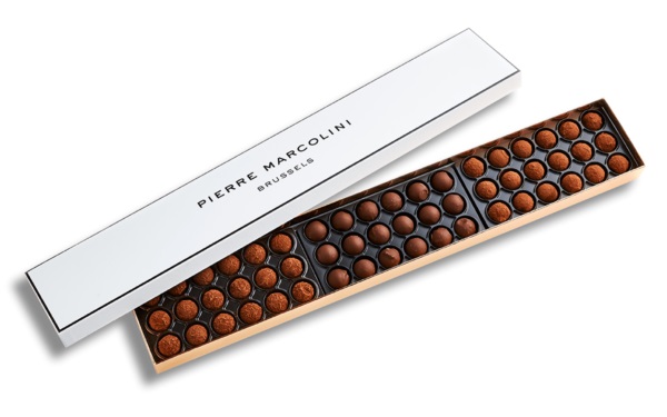Шоколад PIERRE MARCOLINI, трюфель ассорти 54 шт, 309 гр