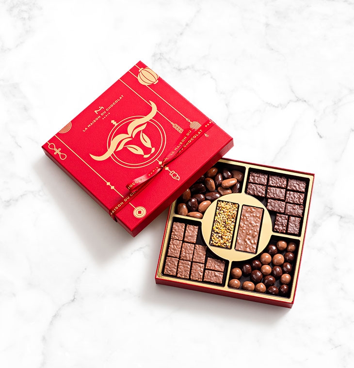Шоколадные конфеты пралине, ганаш Chinese New Year Gift Box LA MAISON, 305гр
