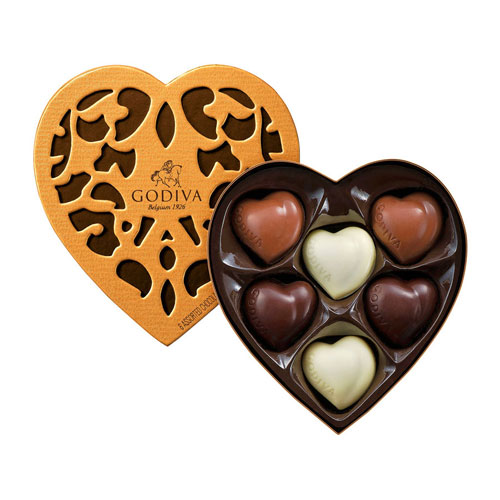 Шоколадные конфеты Godiva Coeur Iconique 6шт GODIVA, 65г