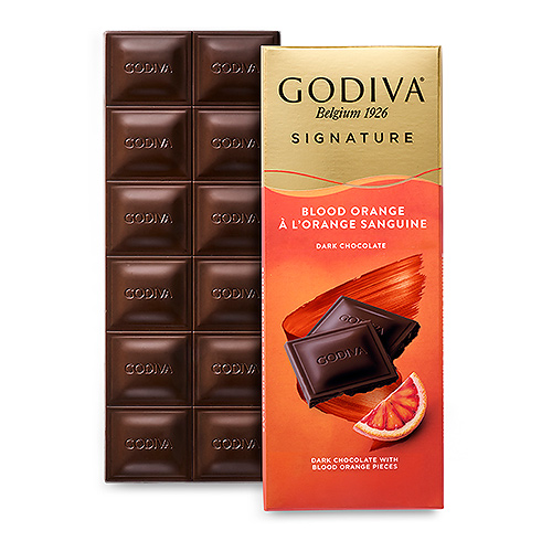 Шоколад темный (красный апельсин) Godiva Signature Tablet : Dark Blood Orange GODIVA, 90 гр