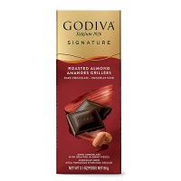 Шоколад темный (жареный миндаль) Godiva Signature Tablet: Dark Roasted Almonds GODIVA, 90 гр_0