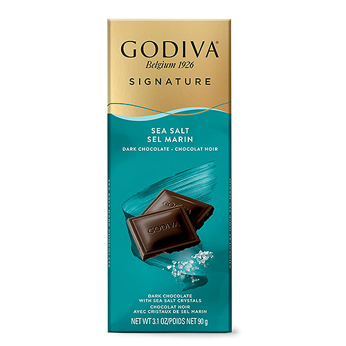 Шоколад темный (морская соль) Godiva Signature Tablet: Dark Sea Salt GODIVA, 90 гр