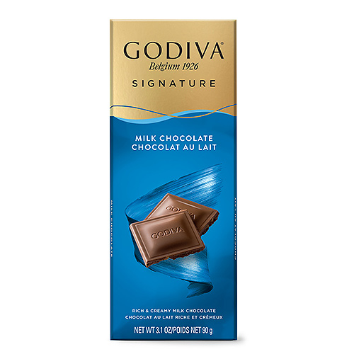 Шоколад молочный Godiva Signature Tablet: Milk Chocolate GODIVA, 90 гр