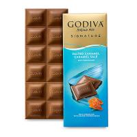 Шоколад молочный (соленая карамель) Godiva Signature Tablet: Milk Salted Caramel GODIVA, 90 гр_1