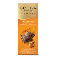 Шоколад молочный (медовый миндаль) Godiva Signature Tablet: Milk Honey Almond GODIVA, 90 гр