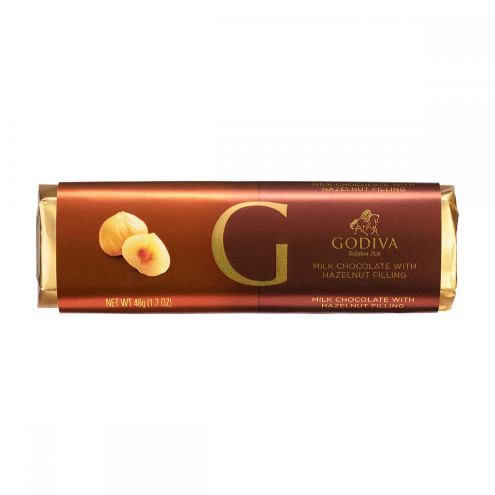 Шоколад молочный (фундук) Godiva Bar Milk Chocolate with Hazelnuts GODIVA, 48 гр