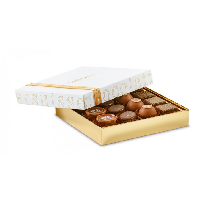 Шоколадные конфеты ассорти Pralines assorted with alcohol box 16шт LADERACH, 190г