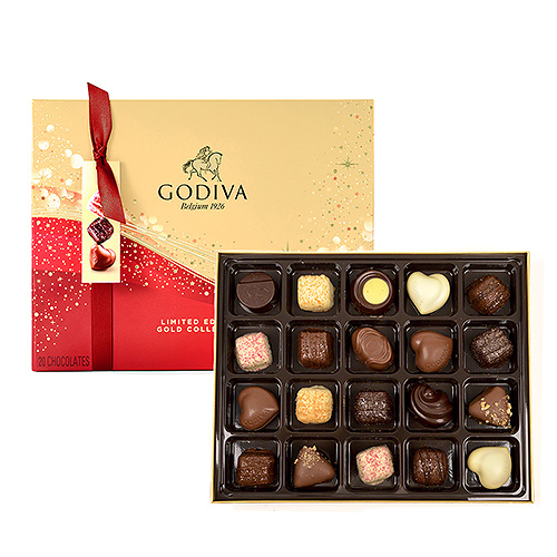 Шоколадные конфеты Godiva Limited-Edition Sparkles Christmas Collection 20 шт GODIVA