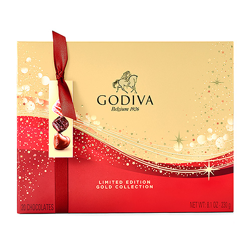 Шоколадные конфеты Godiva Limited-Edition Sparkles Christmas Collection 20 шт GODIVA