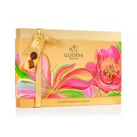 Шоколадные конфеты Gold Flower Box 25шт, GODIVA, 258г_1
