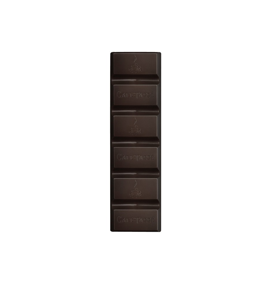 Шоколад темный (юдзу) Dark chocolate bar with Almond praline & Yuzu CAFE-TASSE, 45г