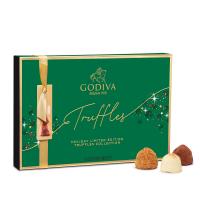 Шоколадные трюфели Godiva Holiday Jingle 2022 15шт, GODIVA