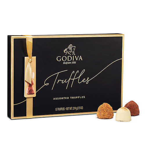 Шоколадные конфеты трюфели Godiva New Signature Truffles 15шт GODIVA, 214г