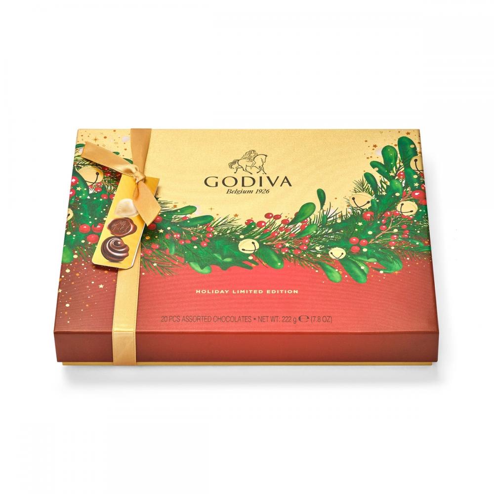 Пралине RED GIFTBOX 20шт, GODIVA, 222г