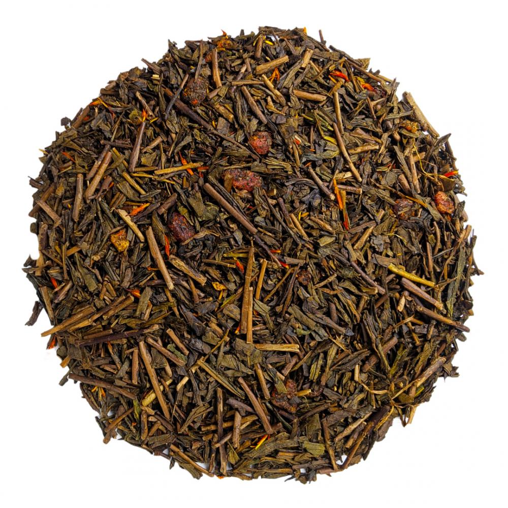 Зеленый чай японский Ходзича Клубника