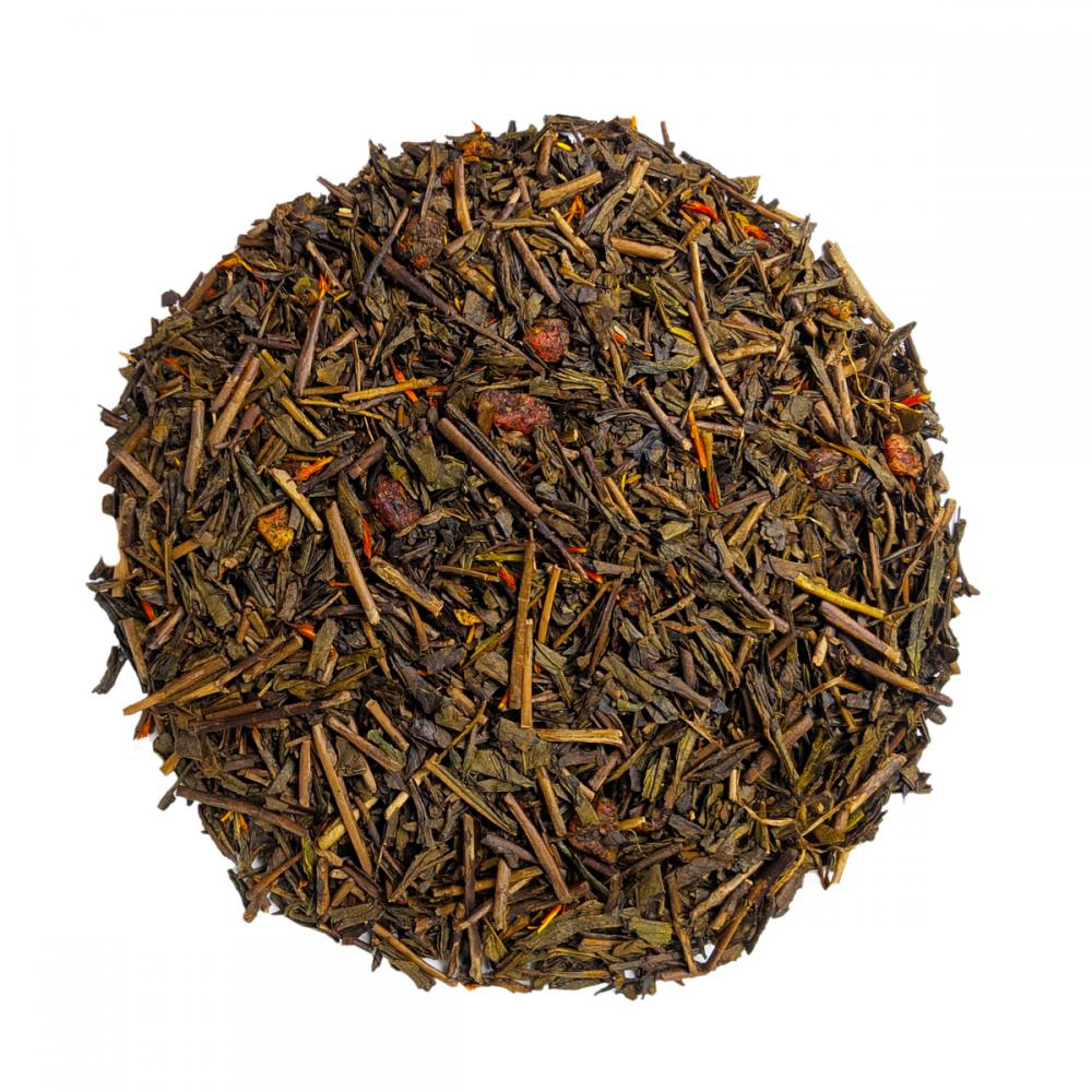 Зеленый чай японский Ходзича Клубника