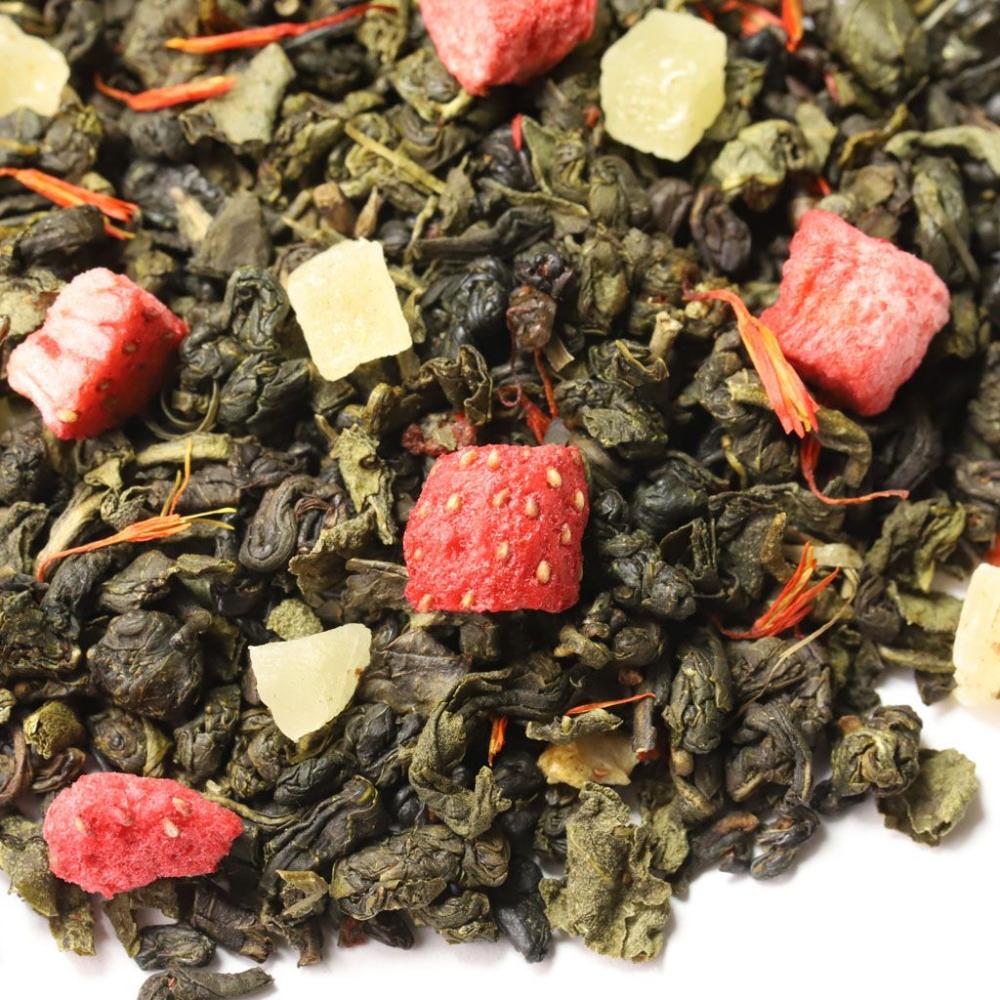 Зеленый чай Земляника со сливками