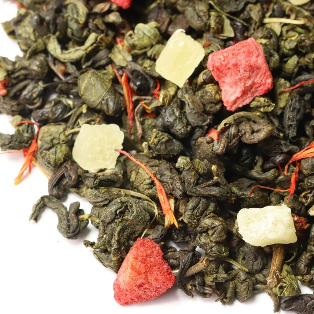 Зеленый чай Земляника со сливками