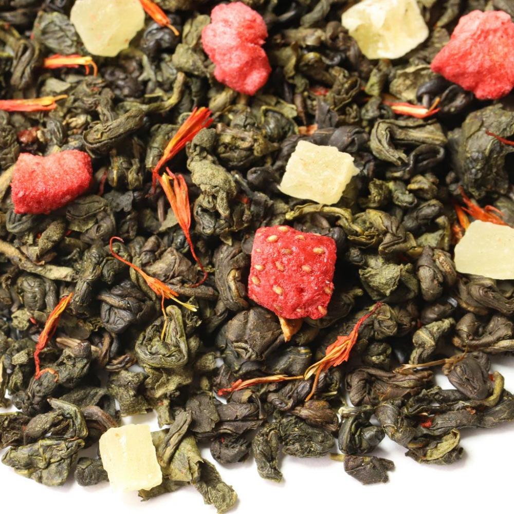 Зеленый чай Земляника со сливками