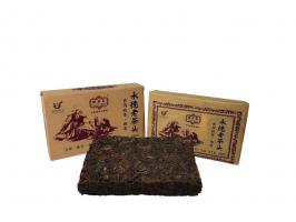 Шу пуэр кирпич Лао Ча Тоу Юньнань (фаб. Юньхай Ча, Линцан 2019 г.), 250г