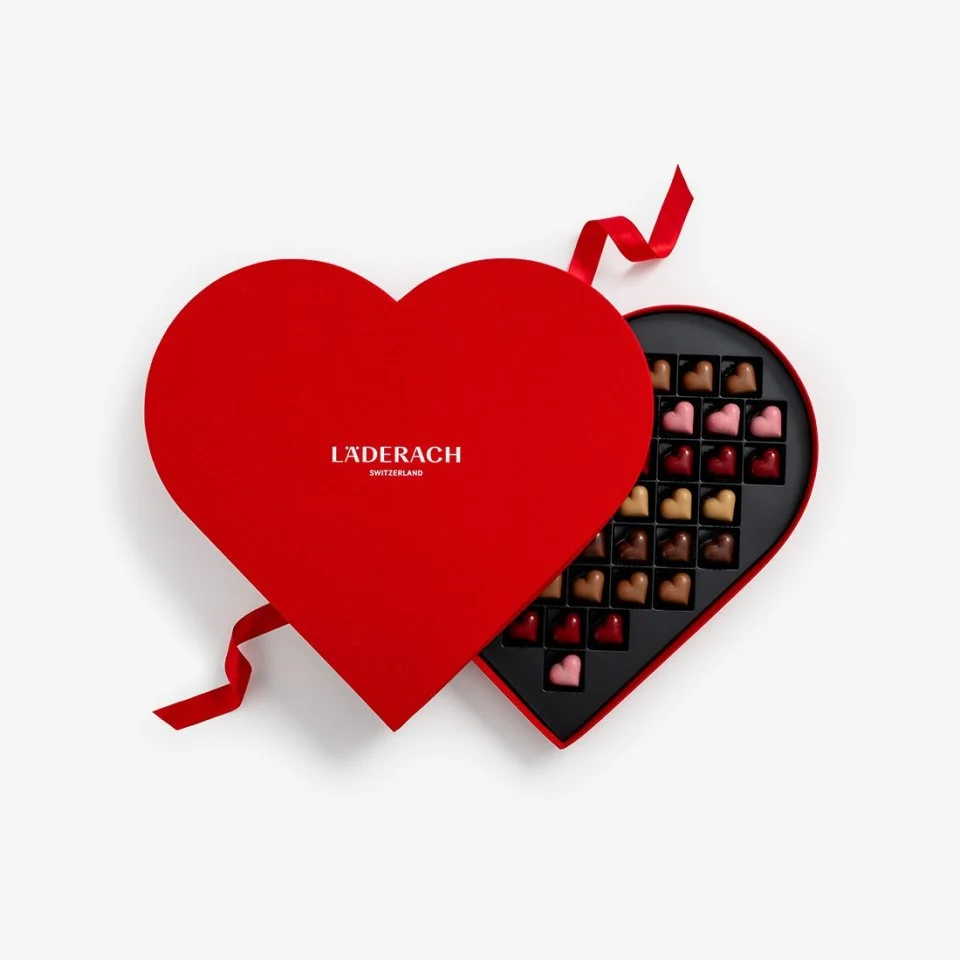 Пралине в форме сердечек, LADERACH, 54 шт