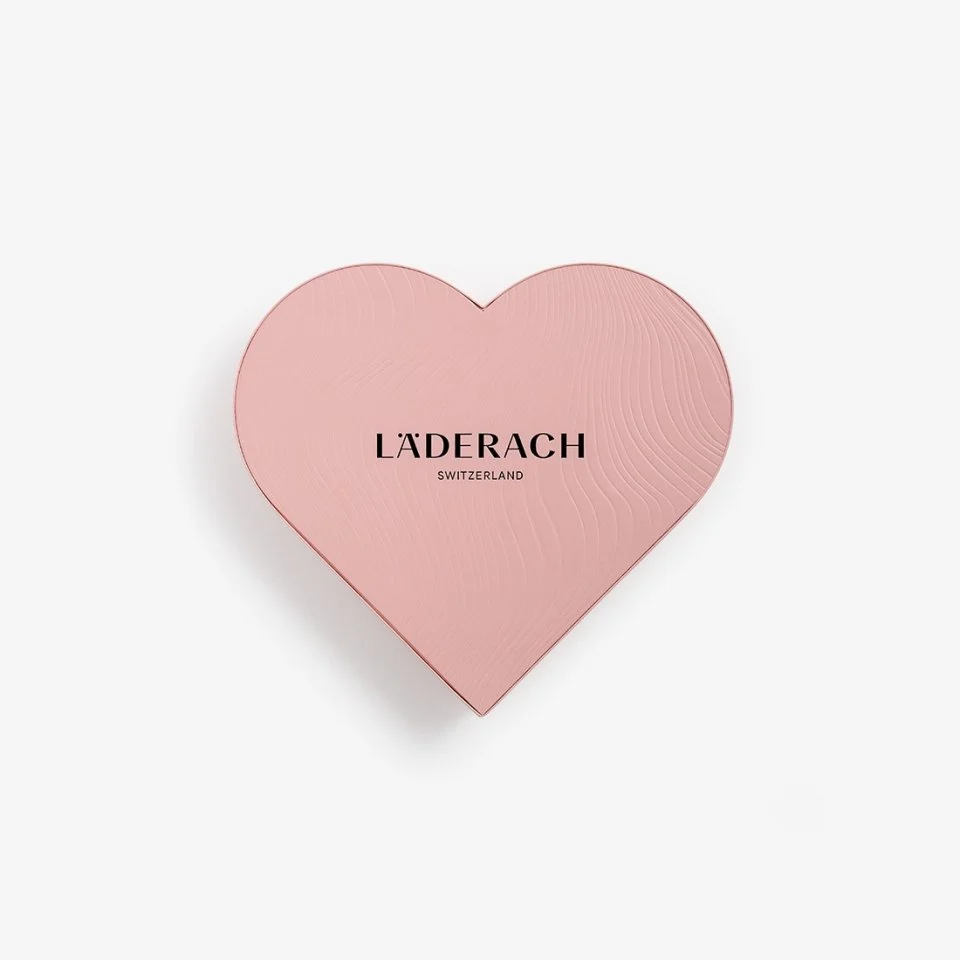 Клубничное пралине, в коробке в форме сердца LADERACH, 16 шт