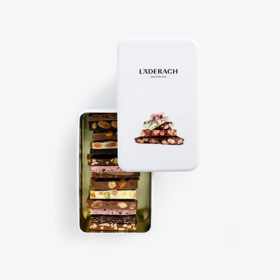 Шоколад mini LADERACH, в жестяной банке, 15 шт