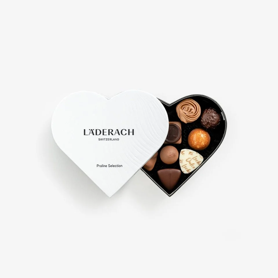Пралине ассорти (сердечки) - 11 штук LADERACH, 125г_1