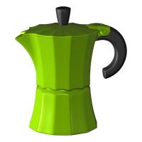 Гейзерная кофеварка Morosina зелёная, 150 мл (на 3 чашки)