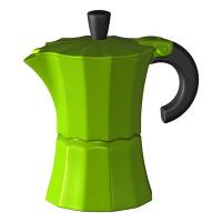 Гейзерная кофеварка Morosina зелёная, 300 мл (на 6 чашек)