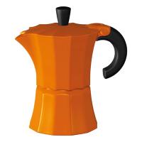 Гейзерная кофеварка Morosina оранжевая, 300 мл (на 6 чашек)