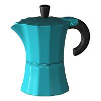 Гейзерная кофеварка Morosina синяя, 300 мл (на 6 чашек)