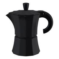 Гейзерная кофеварка Morosina чёрная, 300 мл (на 6 чашек)