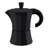 Гейзерная кофеварка Morosina чёрная, 450 мл (на 9 чашек)