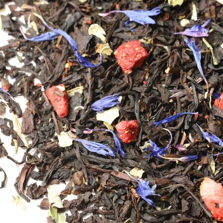 Чай черный Земляника со сливками